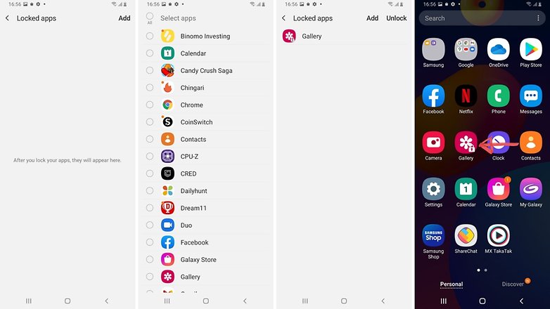 Khóa ứng dụng Samsung 2